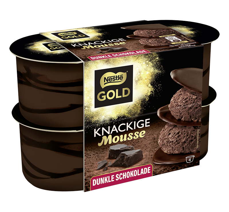 Nestlé Gold Knackige Mousse Dunkle Schokolade