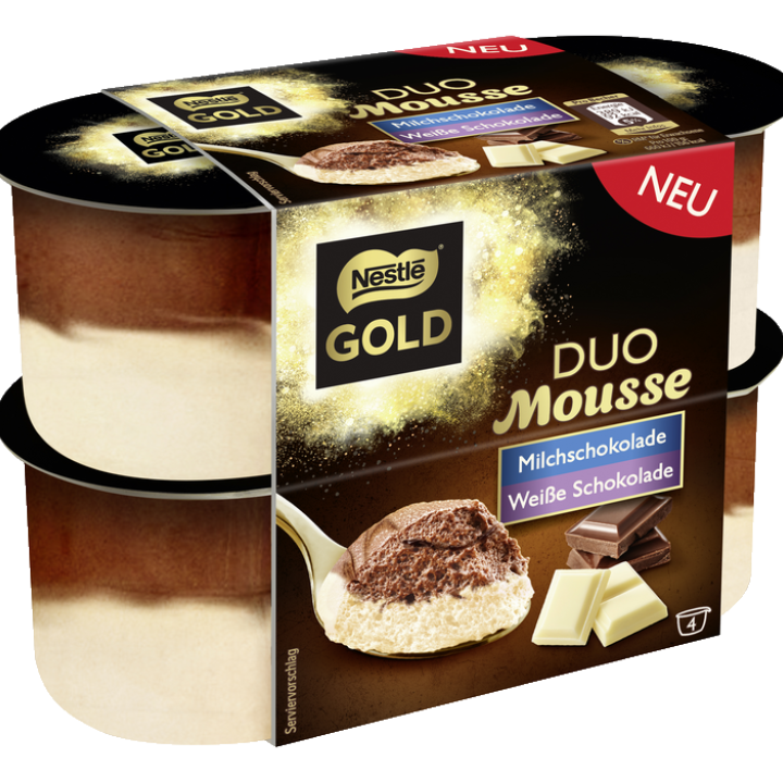 NESTLE Gold Duo Mousse Milchschokolade und weiße Schokolade_0